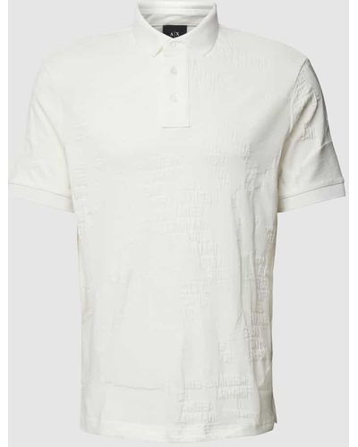 Armani Exchange Poloshirt mit Label-Detail - Weiß