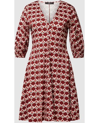 Weekend by Maxmara Minikleid mit Allover-Muster Modell 'CINGHIA' - Rot