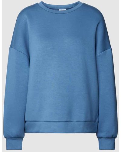 Vila Oversized Sweatshirt mit überschnittenen Schultern - Blau
