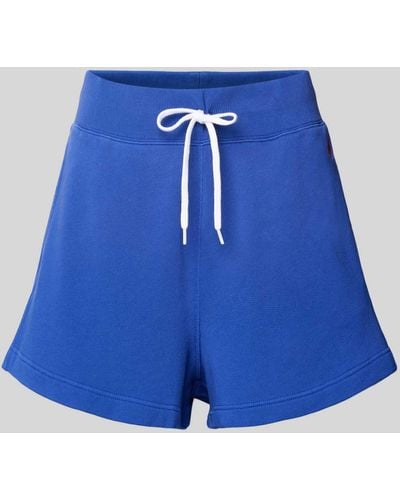 Polo Ralph Lauren Regular Fit Sweatshorts mit elastischem Bund - Blau
