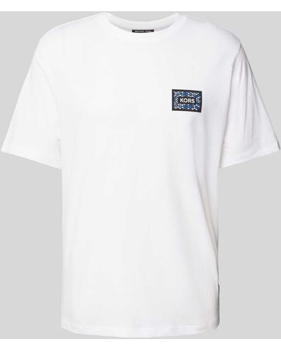 Michael Kors T-shirt Met Labeldetails - Wit