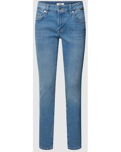 Mavi Mid-Rise Jeans im 5-Pocket-Design Modell 'ADRIANA' - Blau