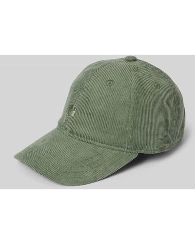 Carhartt Basecap mit Label-Stitching - Grün