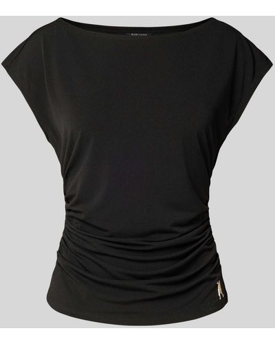 MARCIANO BY GUESS T-Shirt in unifarbenem Design Modell 'BRENDA' - Schwarz