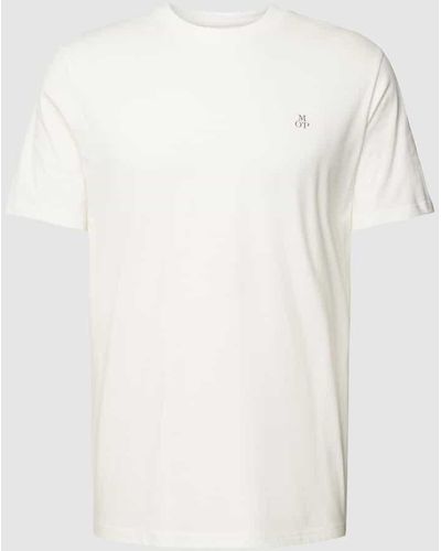 Marc O' Polo T-Shirt aus reiner Baumwolle - Weiß