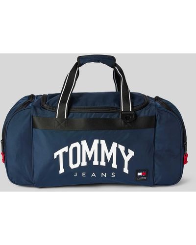 Tommy Hilfiger Duffle Bag Met Labelprint - Blauw