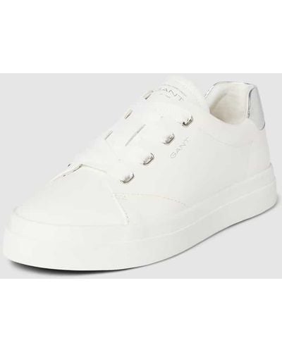 GANT Sneaker aus echtem Leder Modell 'Avona' - Weiß