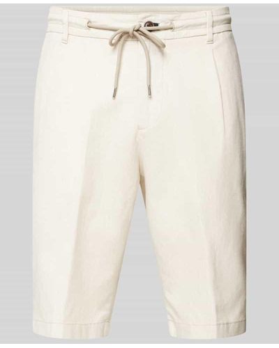JOOP! Jeans Regular Fit Bermudas mit Bindegürtel Modell 'RUBY' - Natur