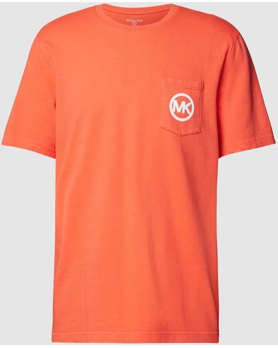 MICHAEL Michael Kors T-shirt Met Logoprint - Oranje