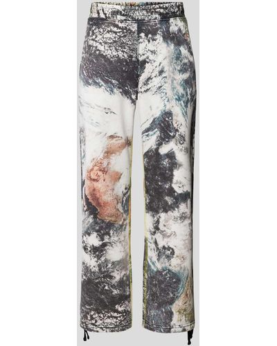 DIESEL Sweatpants mit Allover-Print - Weiß