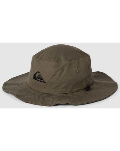 Quiksilver Hut mit breiter Krempe und Logo-Stitching Modell 'BUSHMASTER' - Braun