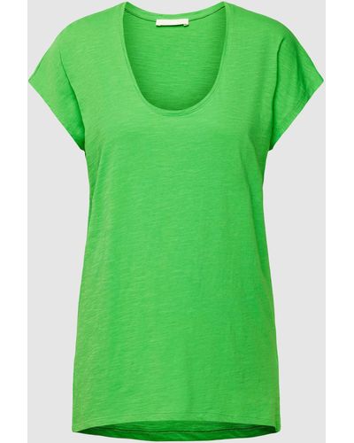 Edc By Esprit T-Shirt mit Kappärmeln - Grün