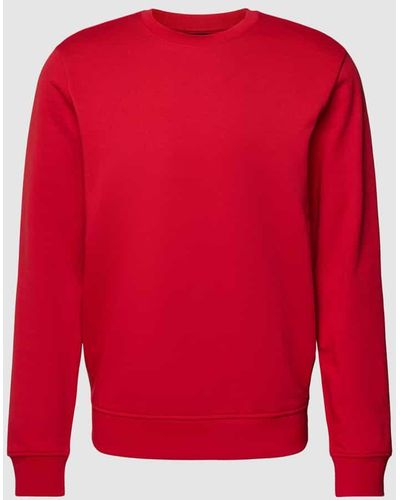 Armani Exchange Sweatshirt mit Label-Print - Rot
