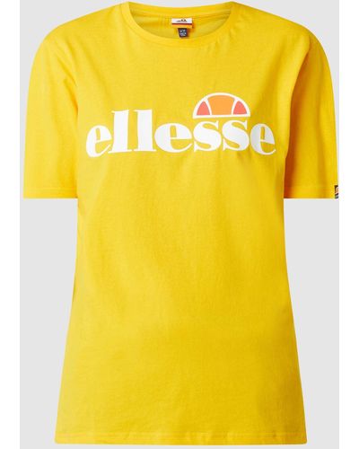 Ellesse T-Shirt aus Baumwolle Modell 'Albany' - Gelb