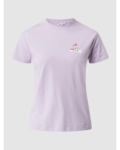 Fila T-shirt Met Logo, Model 'berisso' - Paars