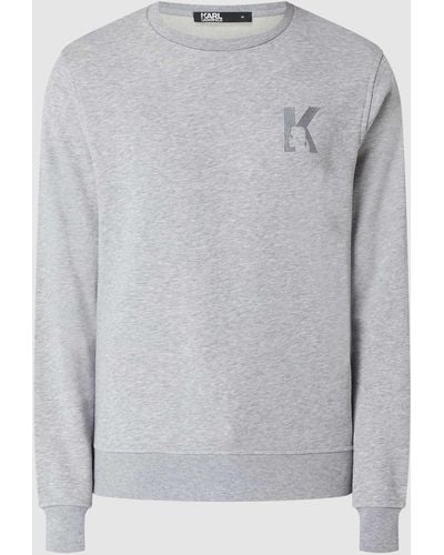 Karl Lagerfeld Sweatshirt aus Baumwollmischung - Grau