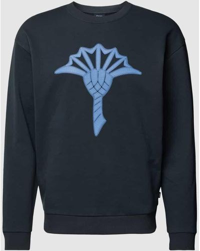 Joop! Sweatshirt mit Motiv-Print Modell 'Teresio' - Blau