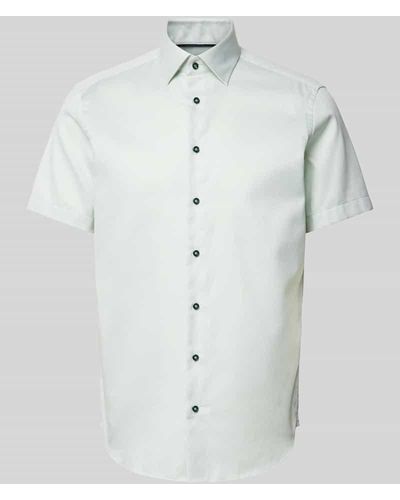 Christian Berg Men Regular Fit Business-Hemd mit 1/2-Arm - Weiß