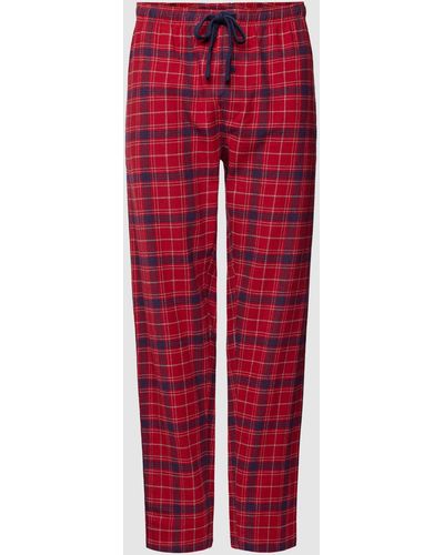 Tom Tailor Pyjama-Hose mit Tartan-Karo Modell 'XMAS' - Rot