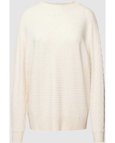 S.oliver Gebreide Pullover Met Structuurmotief - Naturel