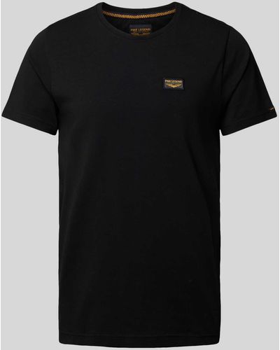 PME LEGEND T-shirt Met Labelpatches - Zwart