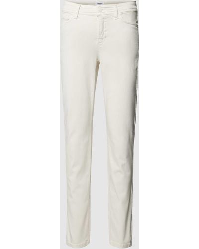 Cambio Jeans mit verkürztem Bein Modell 'PIPER' - Weiß