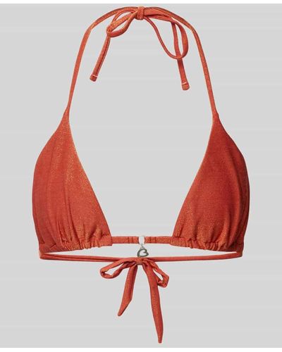 Banana Moon Bikini-Oberteil mit Effektgarn Modell 'RICO SEAGLITTER' - Rot