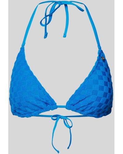 Shiwi Bikini-Oberteil mit Neckholder Modell 'Liz' - Blau