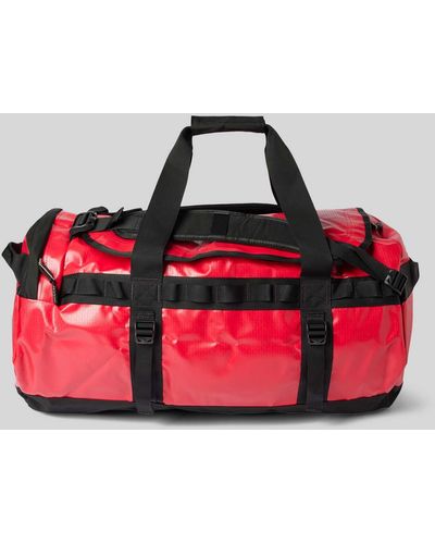 The North Face Weekender mit Label-Print Modell 'BASE CAMP DUFFEL M' - Rot