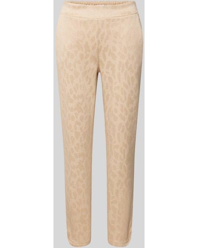 Ichi Slim Fit Sweatpants mit Ausbrenner-Effekt Modell 'Kate' - Natur