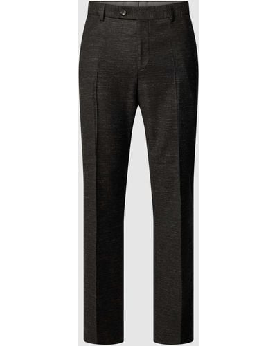 Strellson Pantalon Met Persplooien - Zwart