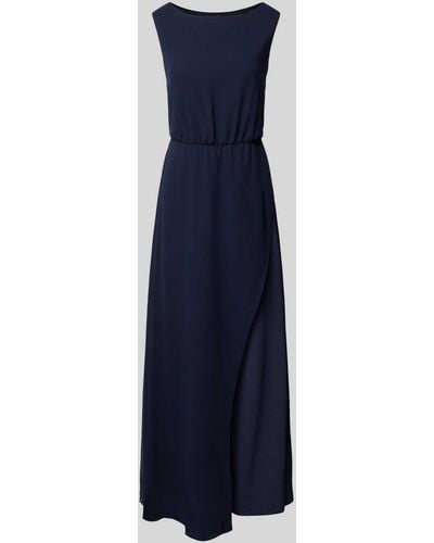 Vera Mont Abendkleid mit U-Boot-Ausschnitt - Blau