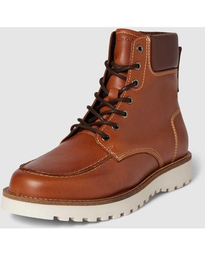 Marc O' Polo Boots Met Labeldetails - Bruin