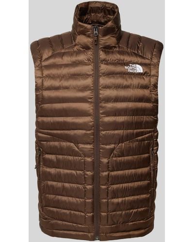 The North Face Steppweste mit Label-Stitching Modell 'HUILA' - Braun