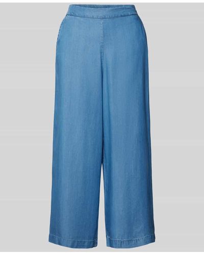 Vero Moda Wide Leg Culotte mit elastischem Bund Modell 'BREE' - Blau