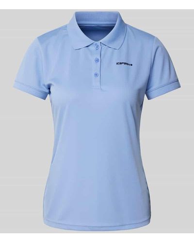 Icepeak Poloshirt mit kurzer Knopfleiste Modell 'BAYARD' - Blau