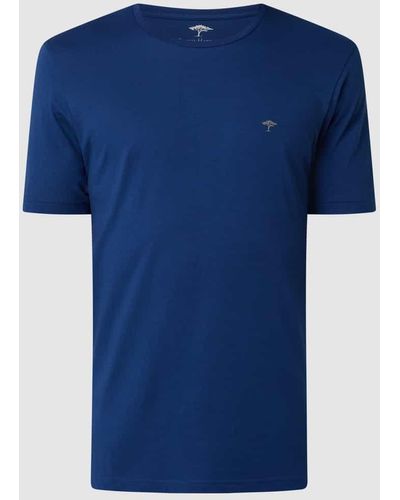Fynch-Hatton T-Shirt aus Bio-Baumwolle - Blau