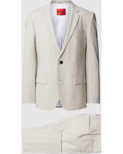 HUGO Anzug mit 2-Knopf-Sakko Modell 'Henry/Getlin' - Grau