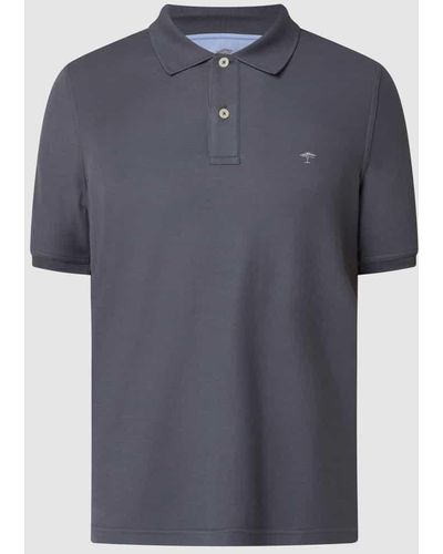 Fynch-Hatton Poloshirt aus Supima®-Baumwolle - Blau