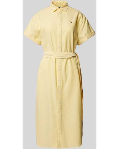 Polo Ralph Lauren Hemdblusenkleid - Gelb