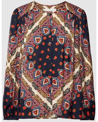 Ba&sh Bluse mit Ornament-Muster Modell 'RAVEL' - Mehrfarbig