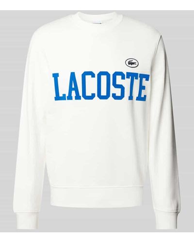 Lacoste Classic Fit Sweatshirt mit Label-Print - Grau