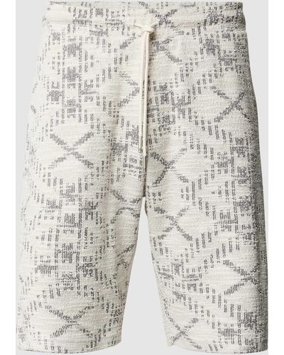 Antony Morato Shorts mit Allover-Muster - Weiß