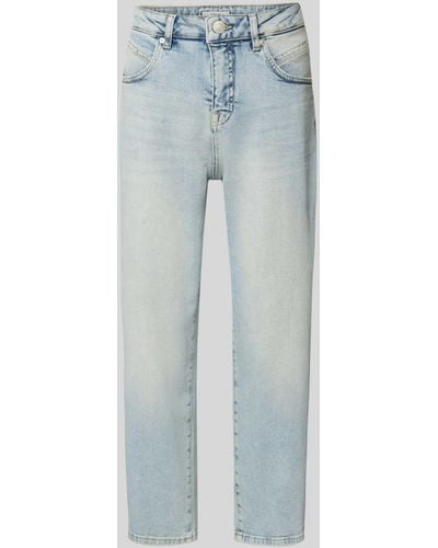 Opus Mom Fit Jeans mit Gürtelschlaufen Modell 'Momito fresh' - Blau