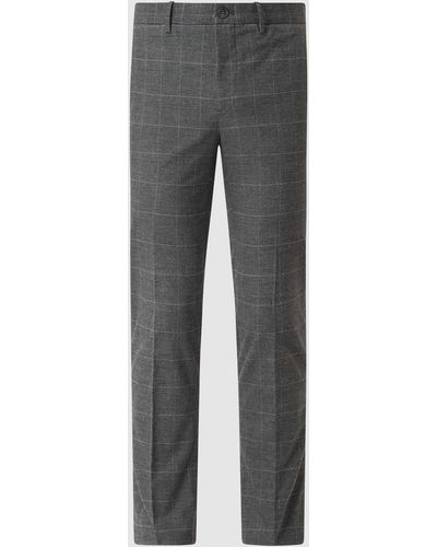 Mango Slim Fit Hose mit Stretch-Anteil Modell 'Brest' - Grau