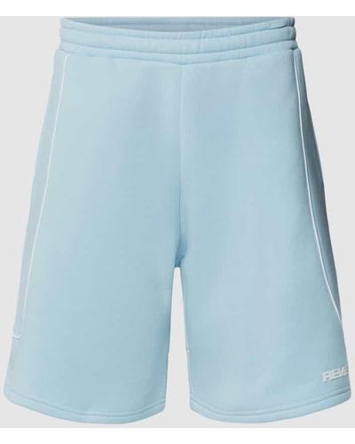 Review Shorts mit elastischem Bund - Blau