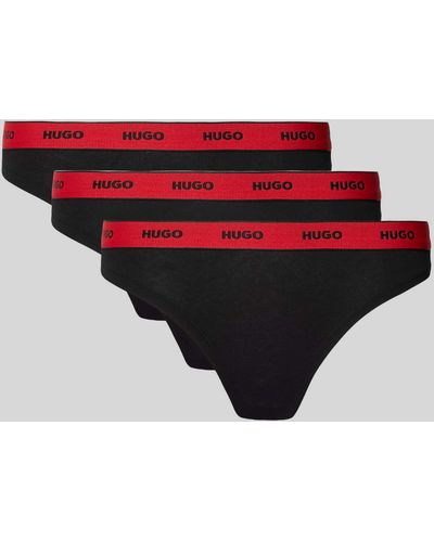 HUGO String mit elastischem Bund - Rot