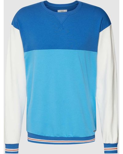 CALIDA Sweatshirt im Colour-Blocking-Design Modell 'REMIX' - Blau