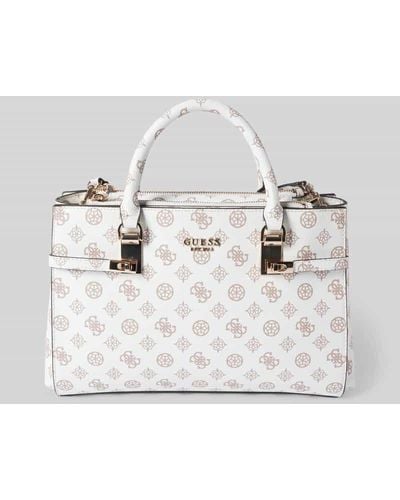 Guess Handtasche mit Allover-Logo-Muster Modell 'LORALEE' - Natur