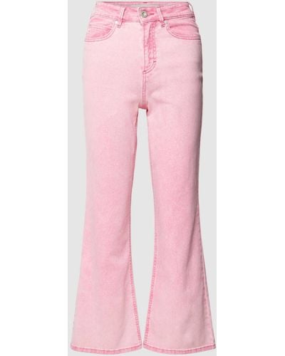 Marc O' Polo Flared Cut Jeans im 5-Pocket-Design Modell 'Ahus' - Pink